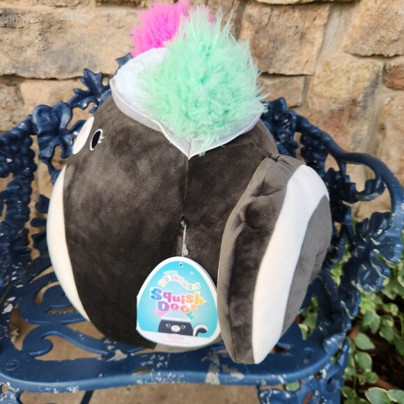 2022 Squishmallows Selma The Skunk New with Tags 15" H x 16" L x 8" W - Picture 4 of 8